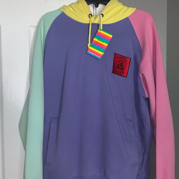 NWT Teddy Fresh Color Block 2.0 Hoodie Sz. M - Picture 1 of 2